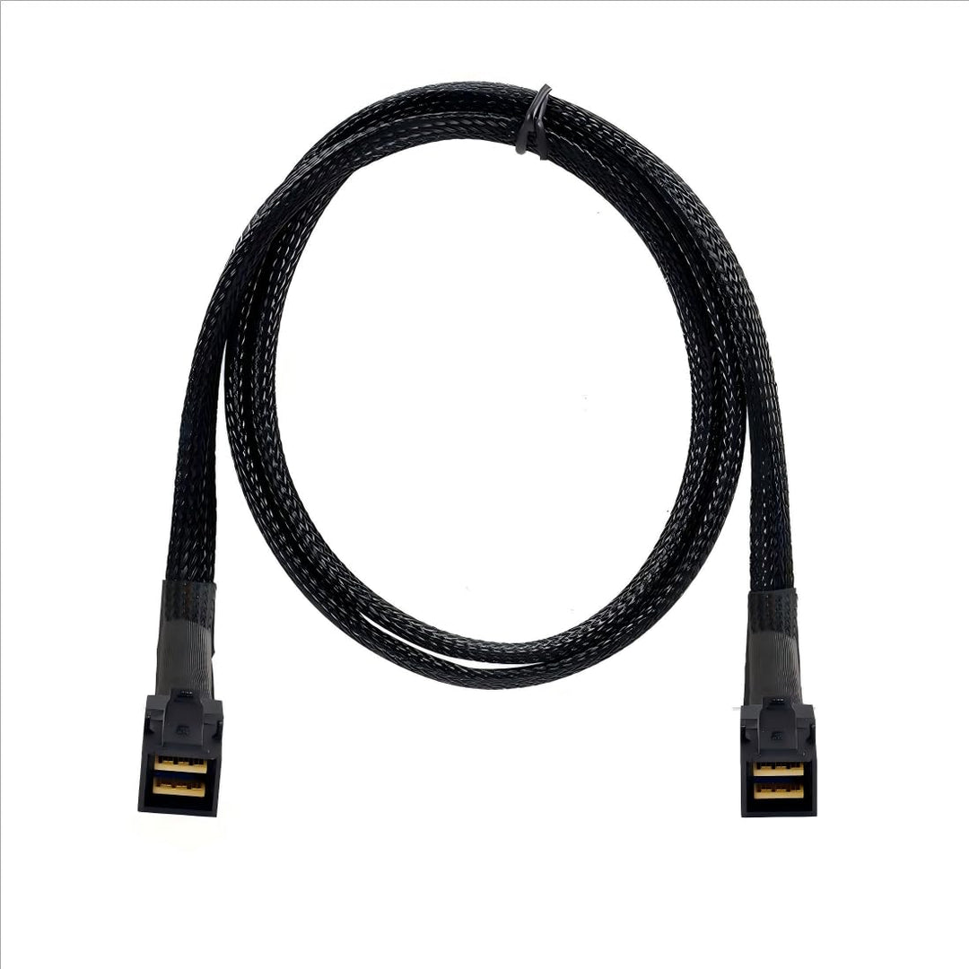 chenyang CY SFF-8643 Verlängerungskabel,Mini SAS SFF-8643 Stecker auf Stecker High Density Datenserv