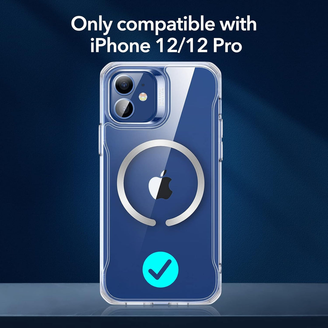ESR Hülle für iPhone 12, iPhone 12 Pro 2020 Sidekick Hybrid Magafe Case, Transparent Handyülle mit H