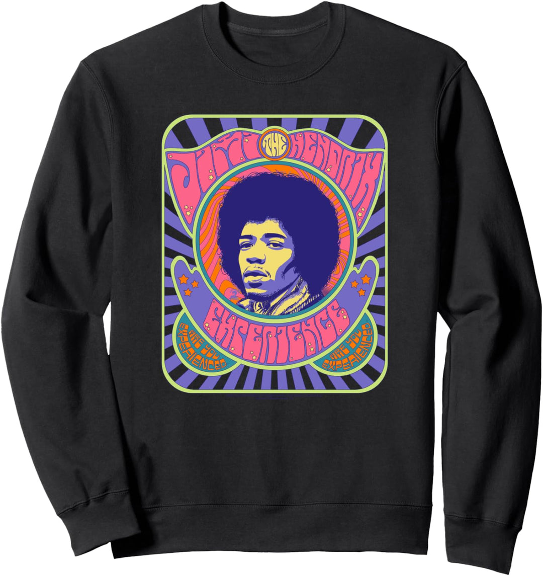 Jimi Hendrix Psychedelisches Plakat Sweatshirt