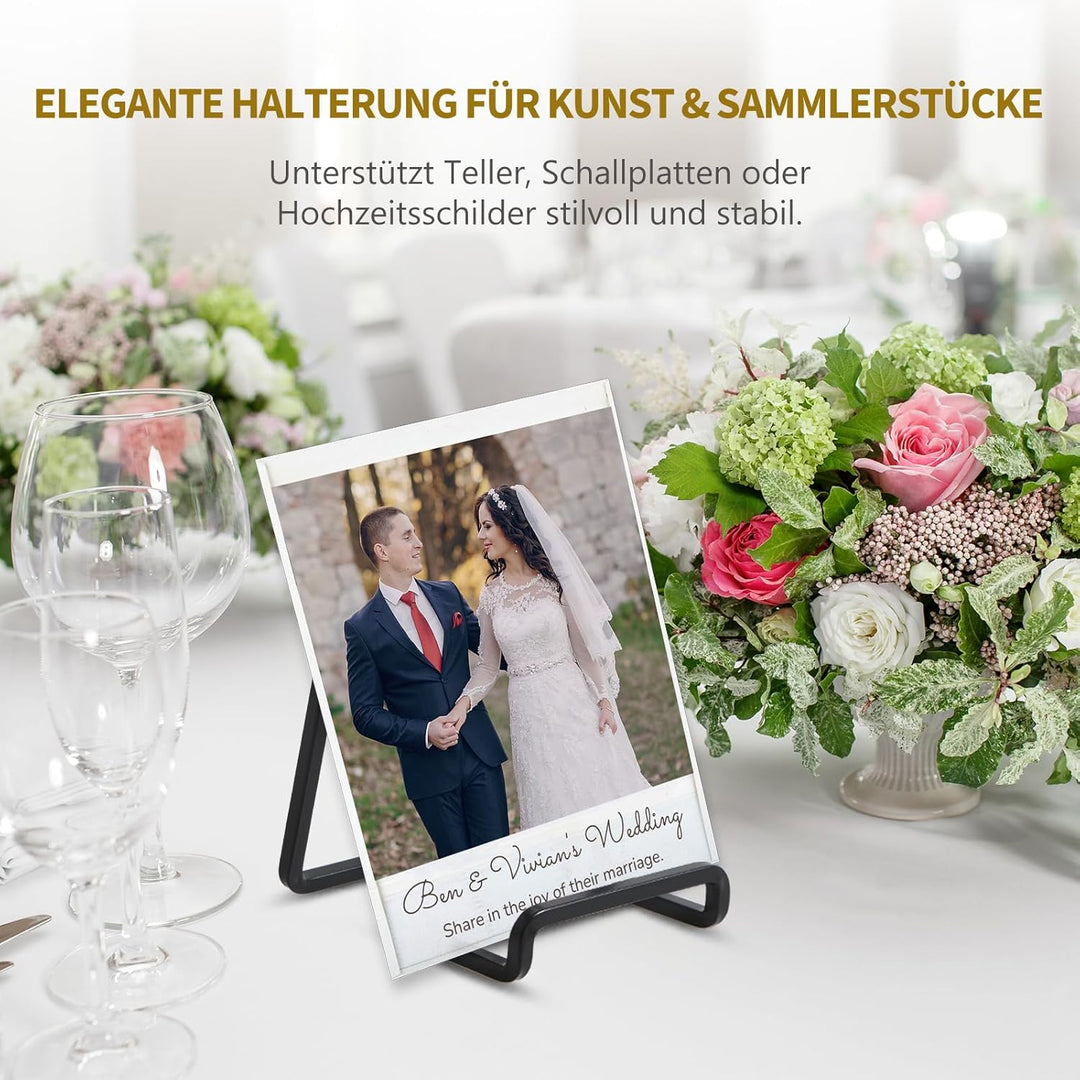 Staffelei Aufsteller Teller Ständer Metall - 4 Stück Tellerständer - Deko Tellerhalter - Dekoteller