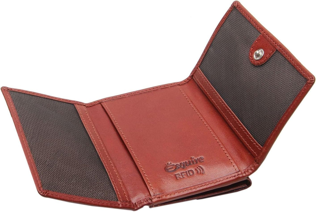 Esquire Toscana Geldbörse II Leder 9 cm Braun, Braun