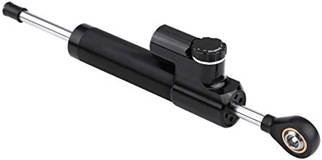 Keenso Motorrad CNC Lenkungsdämpfer, Universal Dämpfer Stabilisator Linear umgekehrt mit Montagehalt