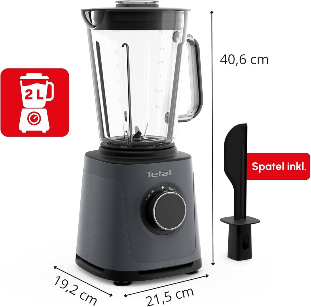 Tefal PerfectMix Essential Hochgeschwindigkeits-Standmixer, stufenlos einstellbare Geschwindigkeit,
