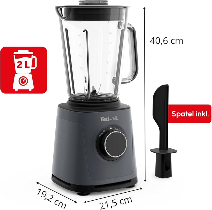 Tefal PerfectMix Essential Hochgeschwindigkeits-Standmixer, stufenlos einstellbare Geschwindigkeit,