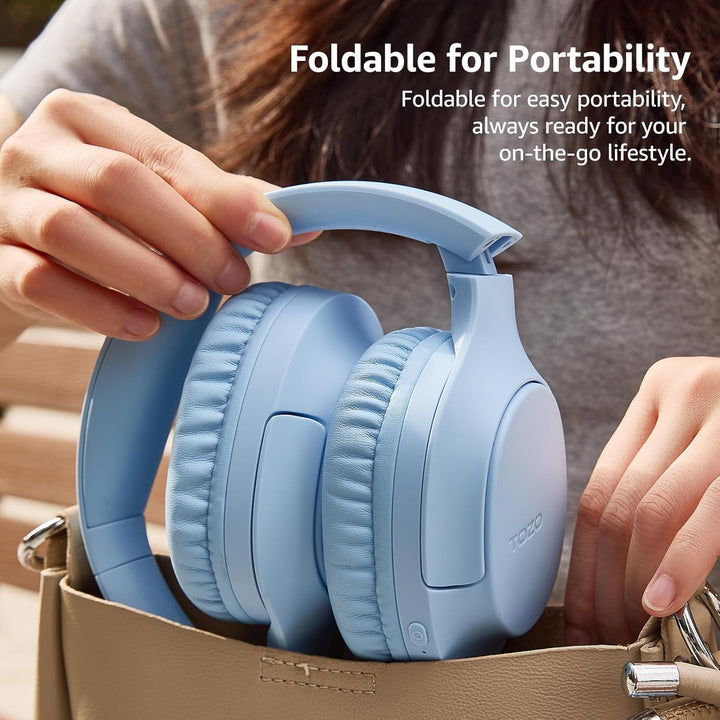 TOZO HA1 Over Ear Kopfhörer, Kopfhörer Kabellos Bluetooth 5.4, ENC Noise Cancelling Kopfhörer mit 70