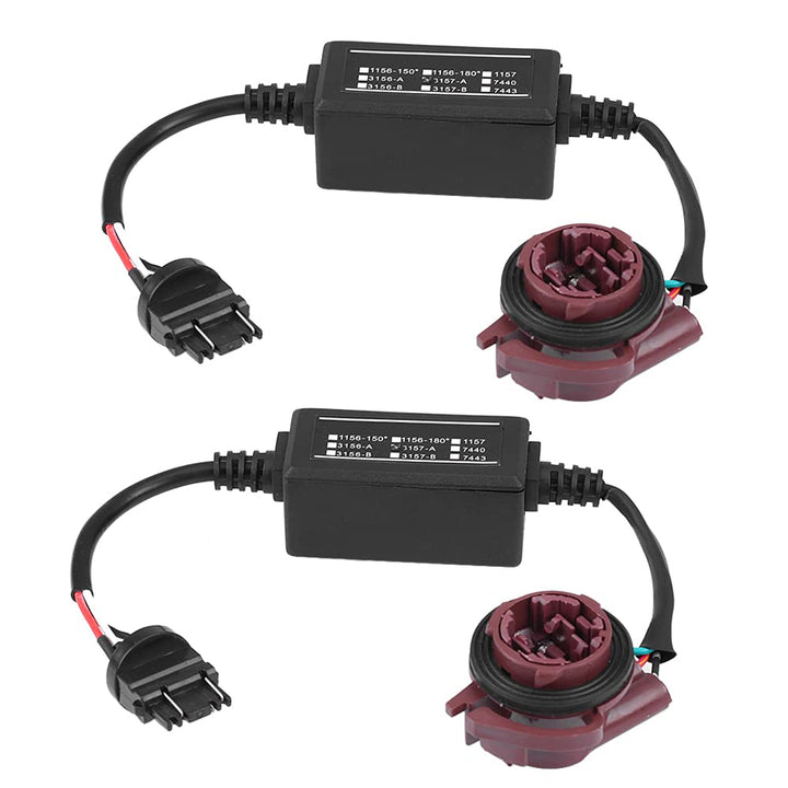 3157 LED-Lastwiderstände Plug-and-Play-Anti-Flicker-Kabelbaum, 2 STÜCKE Anti-Hyper-Blink-Blitzfehler