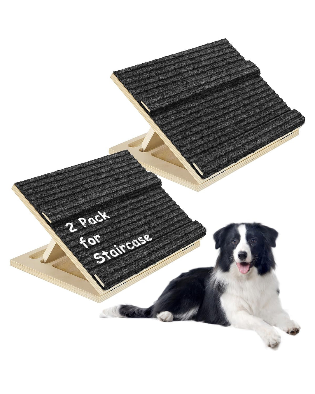 Okydoky Klappbare Hundetreppe Mit Block 40cm 2Packs für kleine/mittlere Hunde&amp;Katzen DB-40cm-2p, DB-
