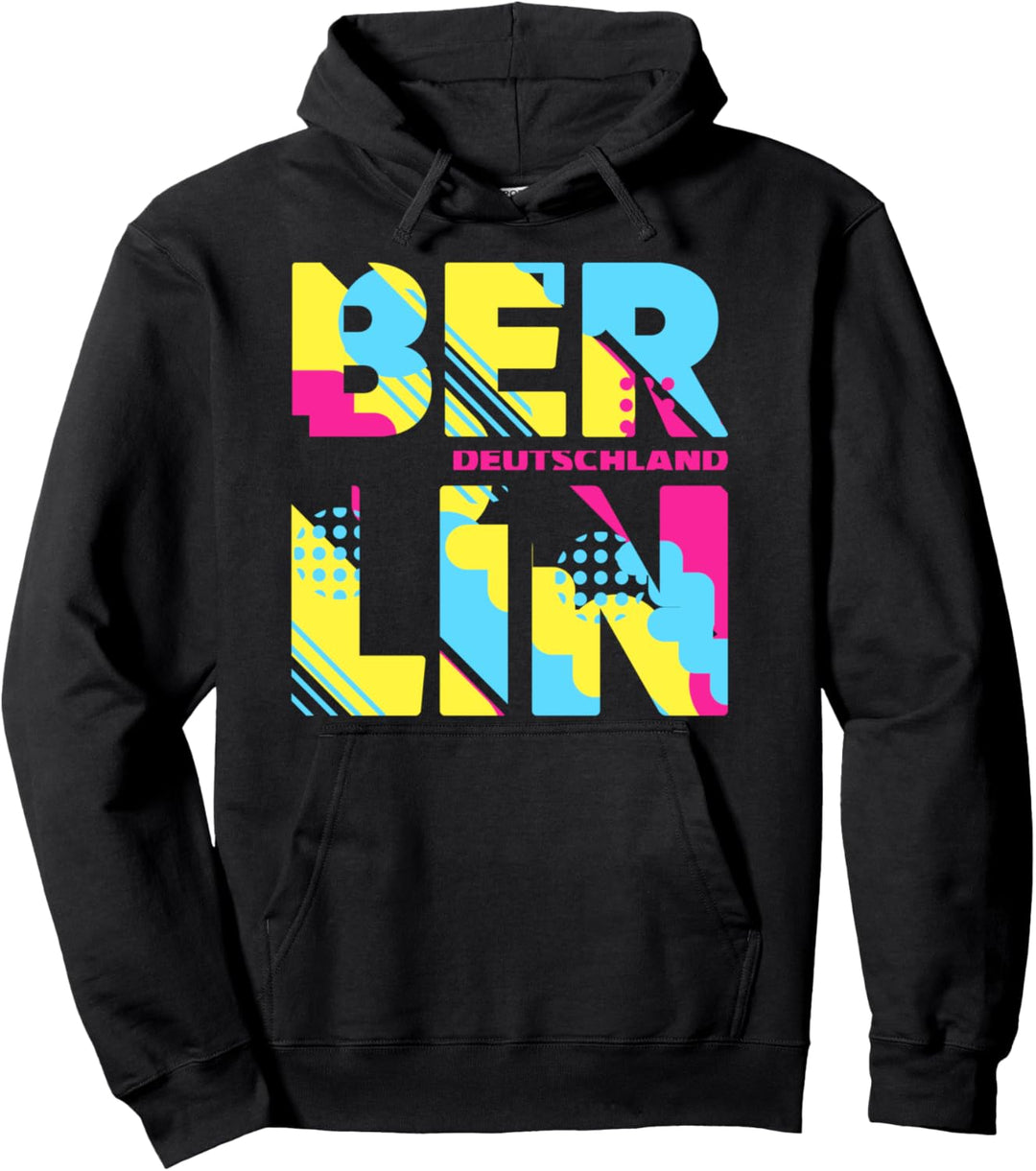 I Love Berlin Germany T Shirt, Colorful Berlin Fashion Style Pullover Hoodie