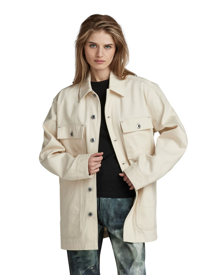 G-STAR RAW Herren Chore Unisex Workwear Jacke Evergreen Jackets XS Beige (Ecru D23019-d300-159), XS