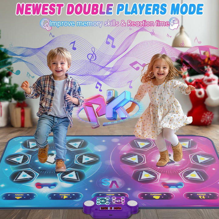 maysida Rechargeable Tanzmatte für 2 Kinder Spielzeug Geschenke für Mädchen Jungen 4 5 6 7 8Jahre,Ki