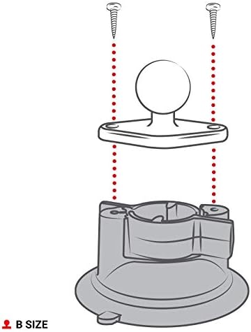 RAM MOUNTS Twist-Lock-Saugnapffuss mit Ball