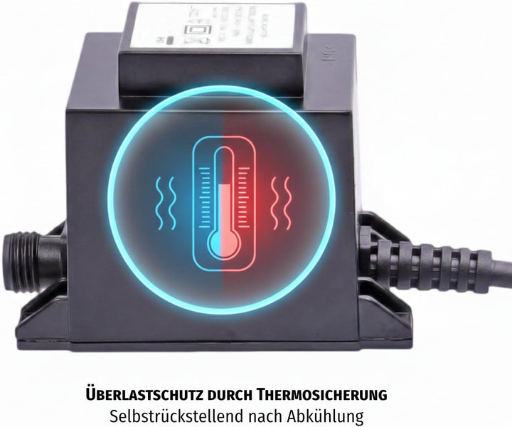 CLGarden Ersatz Trafo Transformator Umformer Netzteil für Springbrunnen 12V 2600mA Pumpe SP2 und SP3