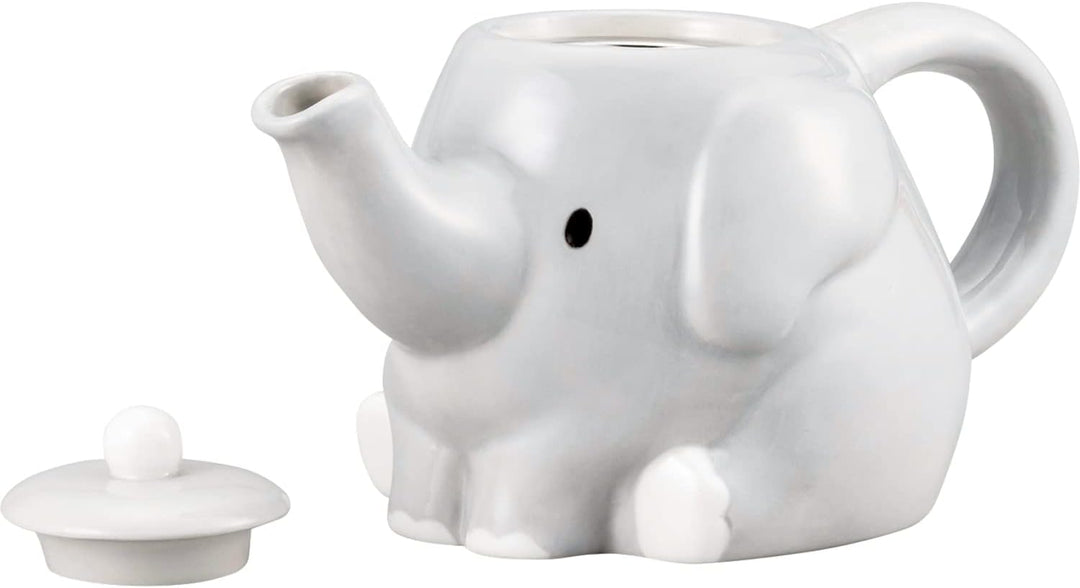 SAN3751 Niedliches Geschirr, Topf, Tasse, Teeservice, ca. 600.3 ml, Elefant Eltern und Kind Elefante