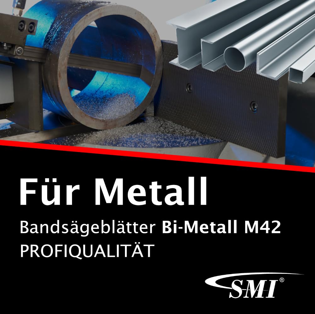 SMI 2er SET Bandsägeblatt Bi-Metall M42 Abmessung 1640 x 13 x 0,65 mm 14 ZpZ z.B. für Güde MBS 115 S