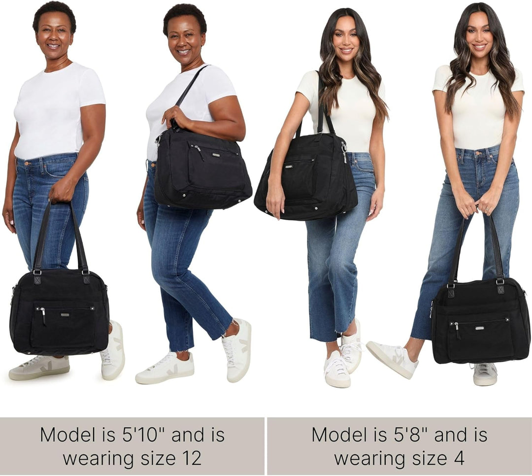 Baggallini Overnight Expandable Laptop Tote Klassische Laptoptasche mit RFID-Handgelenkschlaufe Mari