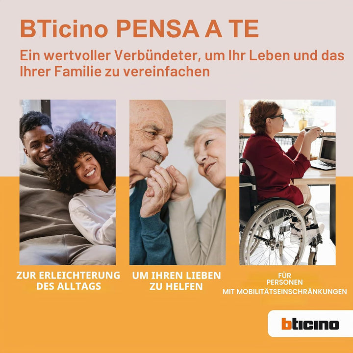 Bticino 318913 Easykit Plus Video-Türsprechanlage für 1-Familienhaus, Plug-In mit 2 Drähten, 1 exter