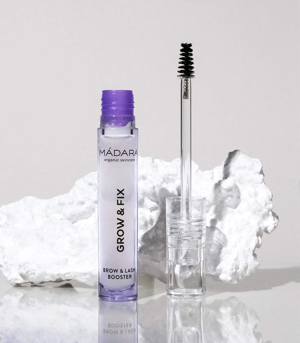 MÁDARA Organic Skincare | GROW & FIX Brow & Lash Booster, 4,25ml – Fördert das Wachstum von Brauen u