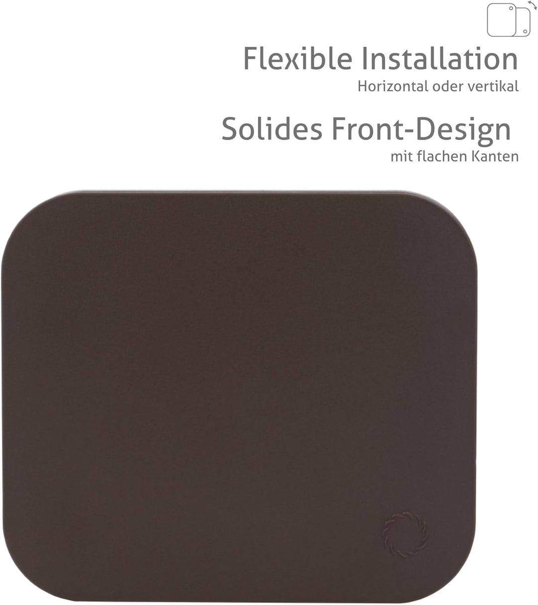 Turbionaire TREND 100 SDBC Abluftventilator, für Badezimmer, Küche, Wand/Decke, Frontplatte Dark Bro