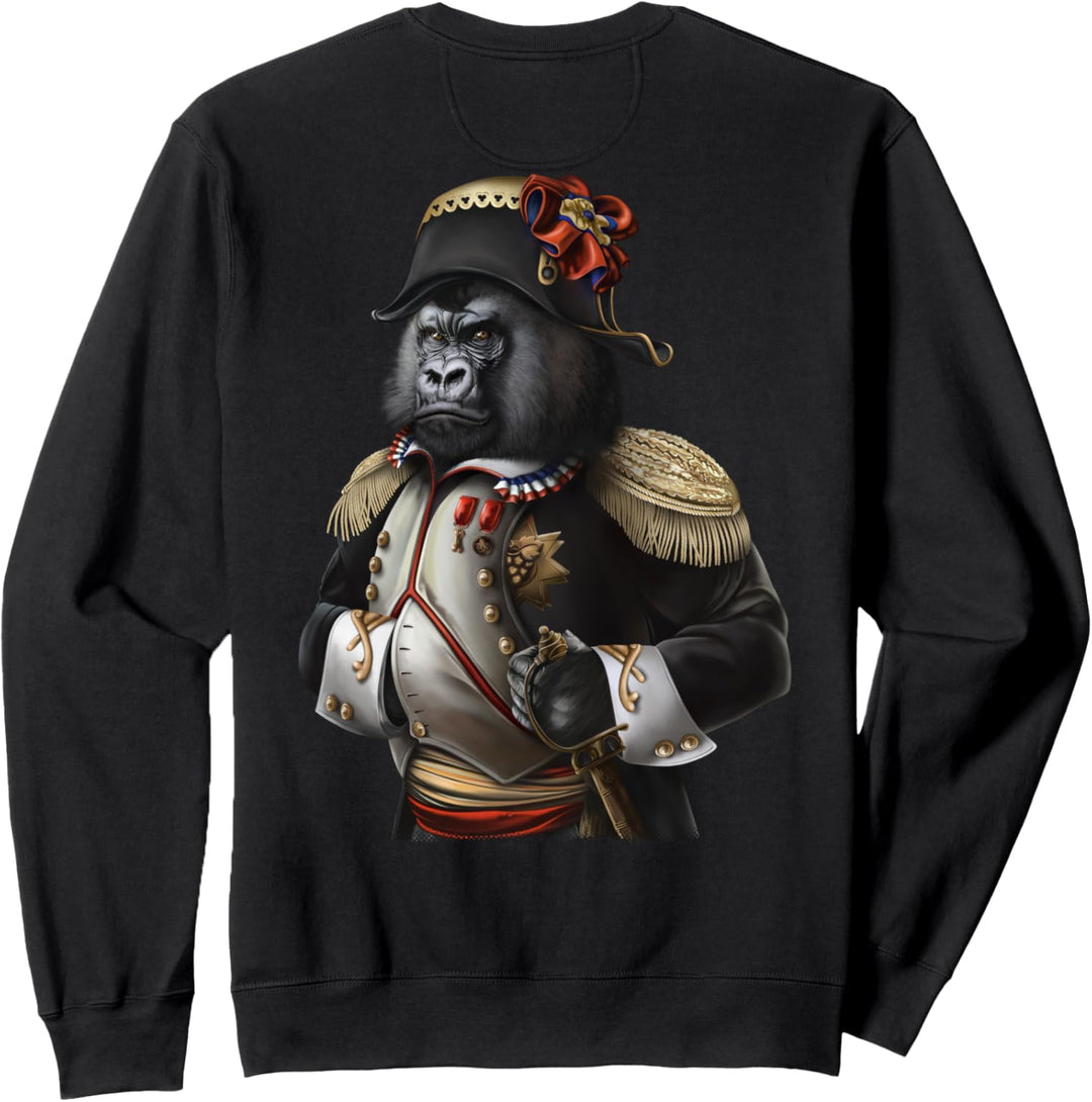 Gorilla als Kaiser Napoleon Bonaparte aus Frankreich Sweatshirt