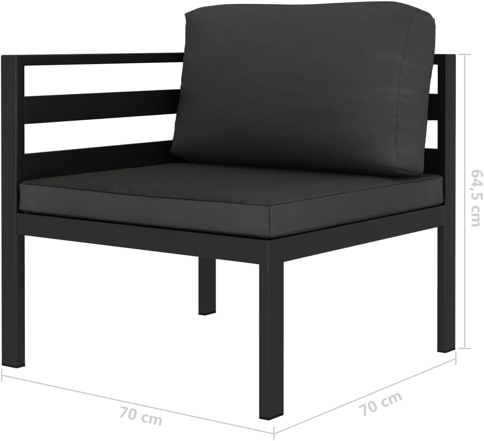vidaXL Gartenmöbel 3-TLG. mit Kissen Sitzgruppe Lounge Sofa Garten Garnitur Gartenset Sitzgarnitur G