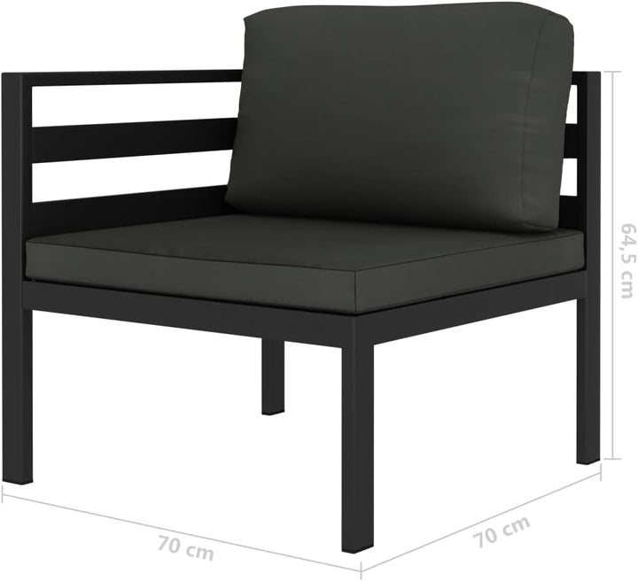 vidaXL Gartenmöbel 3-TLG. mit Kissen Sitzgruppe Lounge Sofa Garten Garnitur Gartenset Sitzgarnitur G