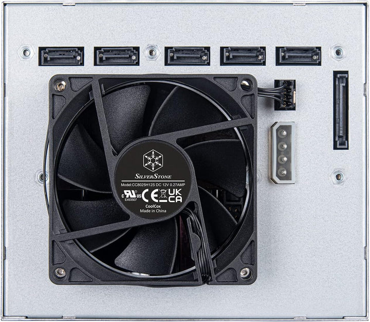 Silverstone SST-FS305-E - Hot-Swapping-Adapterkäfig SAS-12G/SATA-6-Gbit/s, DREI-5,25-Zoll-Einschübe-