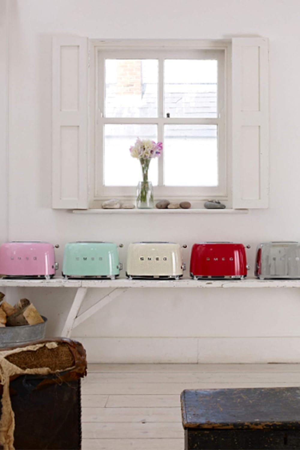 Smeg TSF01CREU Toaster 2 Scheiben, creme