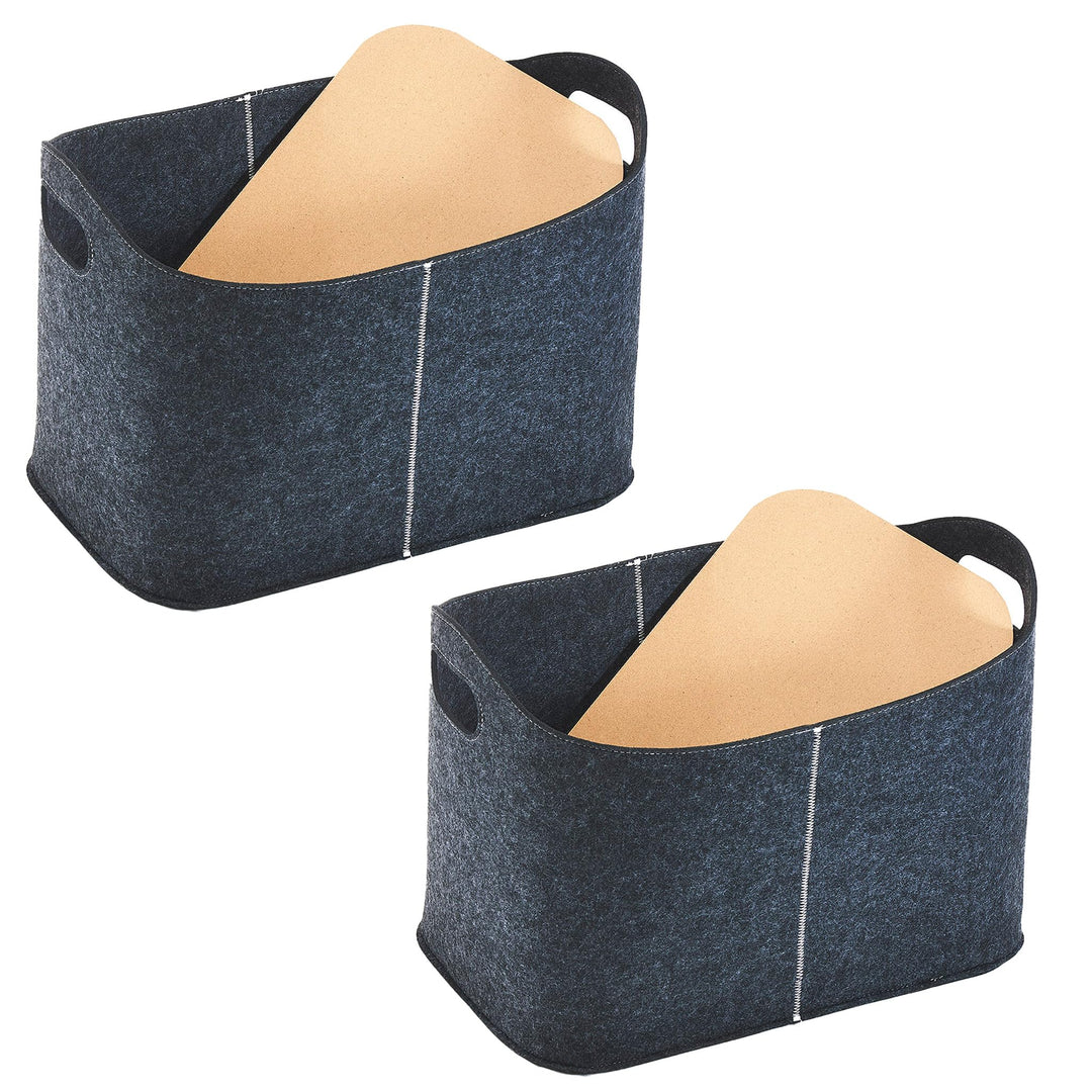 Kobolo Filzkorb 2er Set 49x31x35 cm