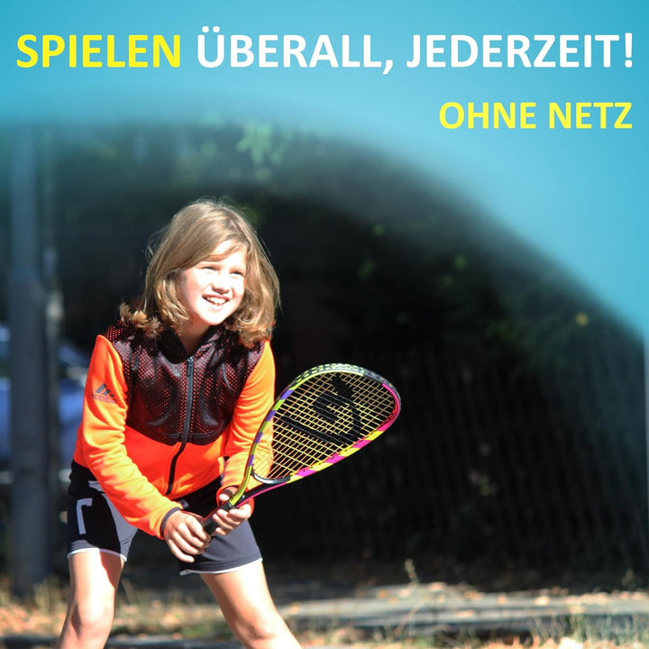 Speedminton FUN Set - Alternative zu Beachball/Federball inkl. 2 HELI Speeder für Strand, Park, Gart