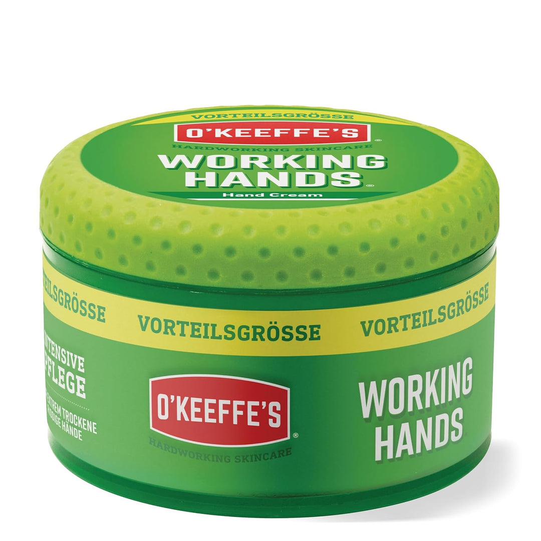 O'Keeffe's Working Hands, 193g Tiegel - Handcreme für extrem trockene, rissige Hände | Erhöht sofort