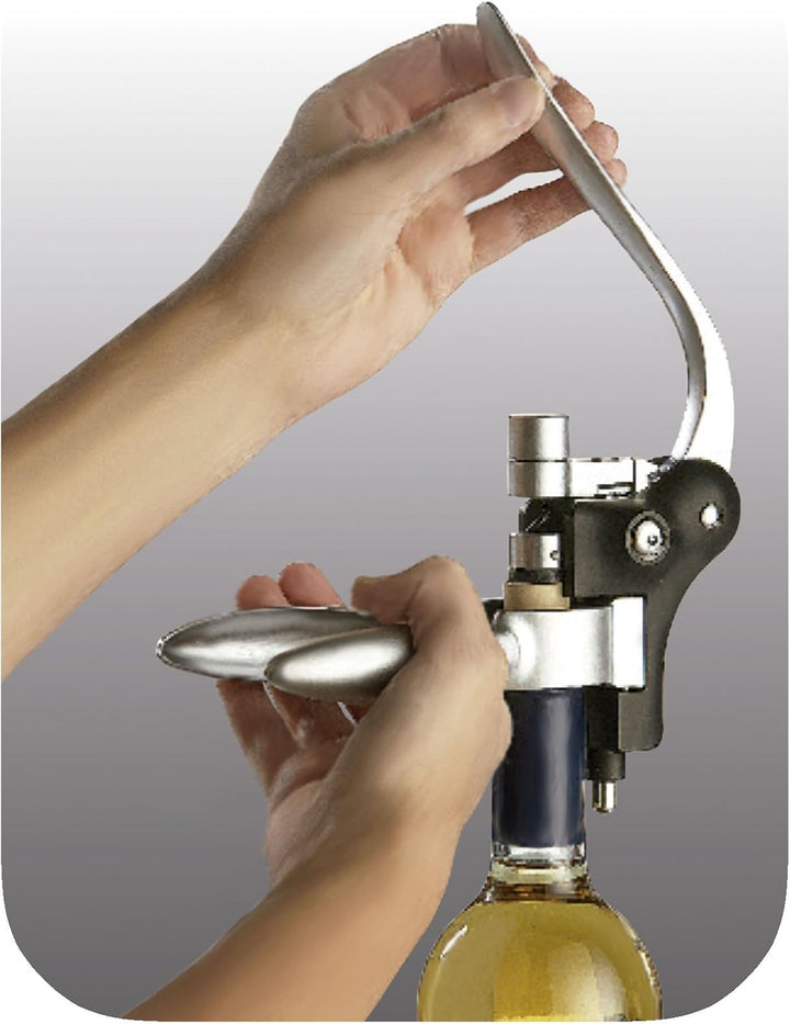 Vin Bouquet FID 066 – Hebel-Korkenzieher 18 x 14.2 x 5 cm Schwarz / Grau, 18 x 14.2 x 5 cm Schwarz /