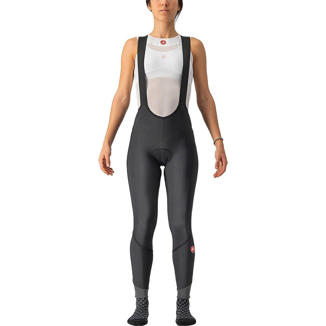 Castelli Damen Velocissima Dt Bibtight Leggings XL Black/Black Reflex, XL Black/Black Reflex