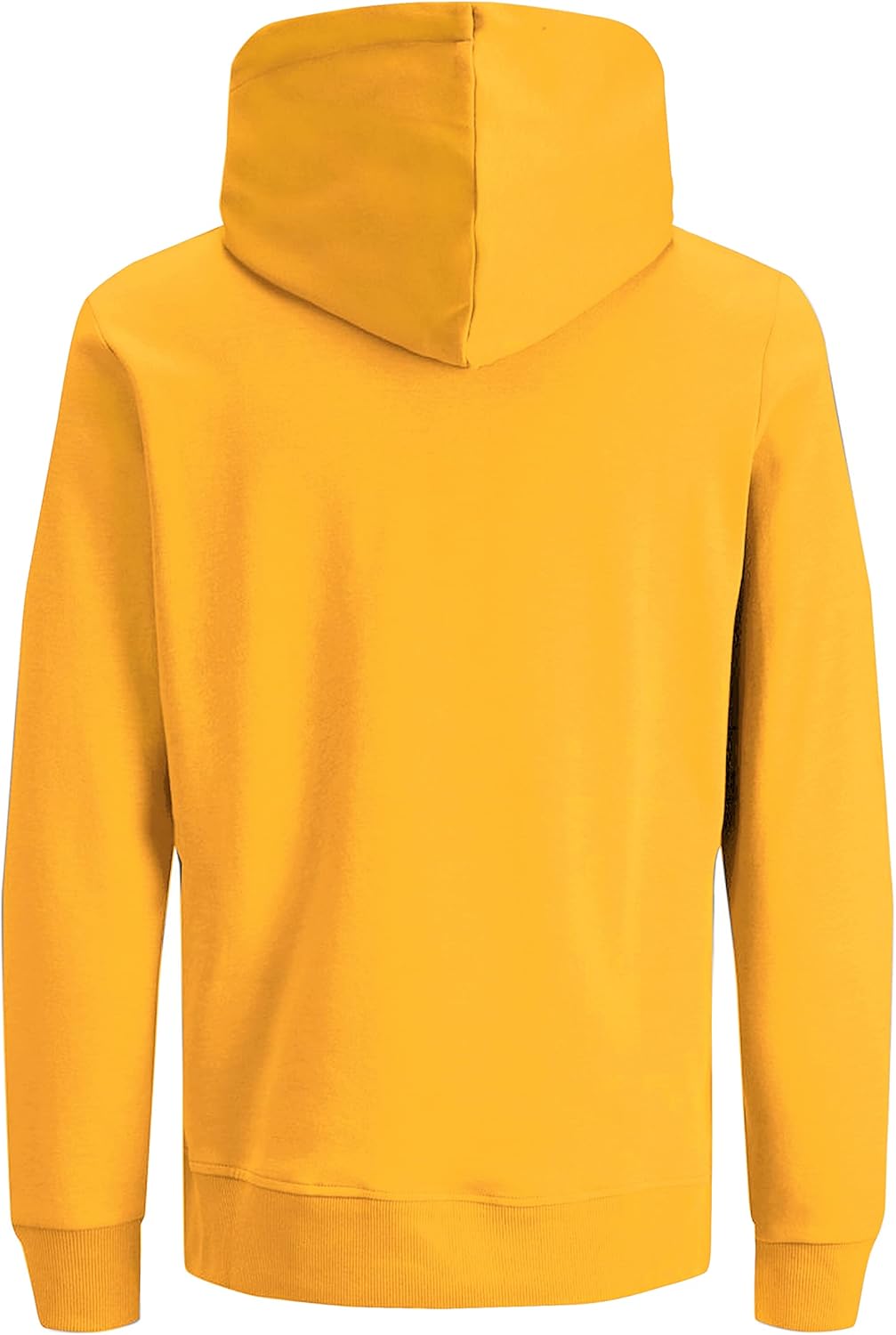 JACK & JONES Male Kapuzenpullover Einfarbig Kapuzenpullover S Golden Orange, S Golden Orange