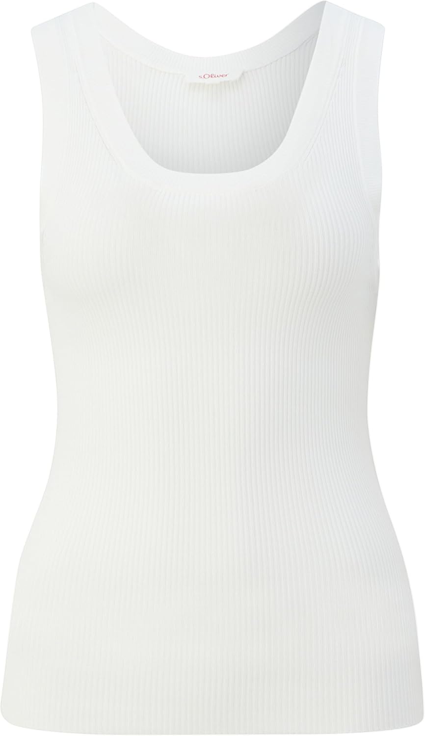 s.Oliver Damen Strick Top 36 Creme 0210, 36 Creme 0210