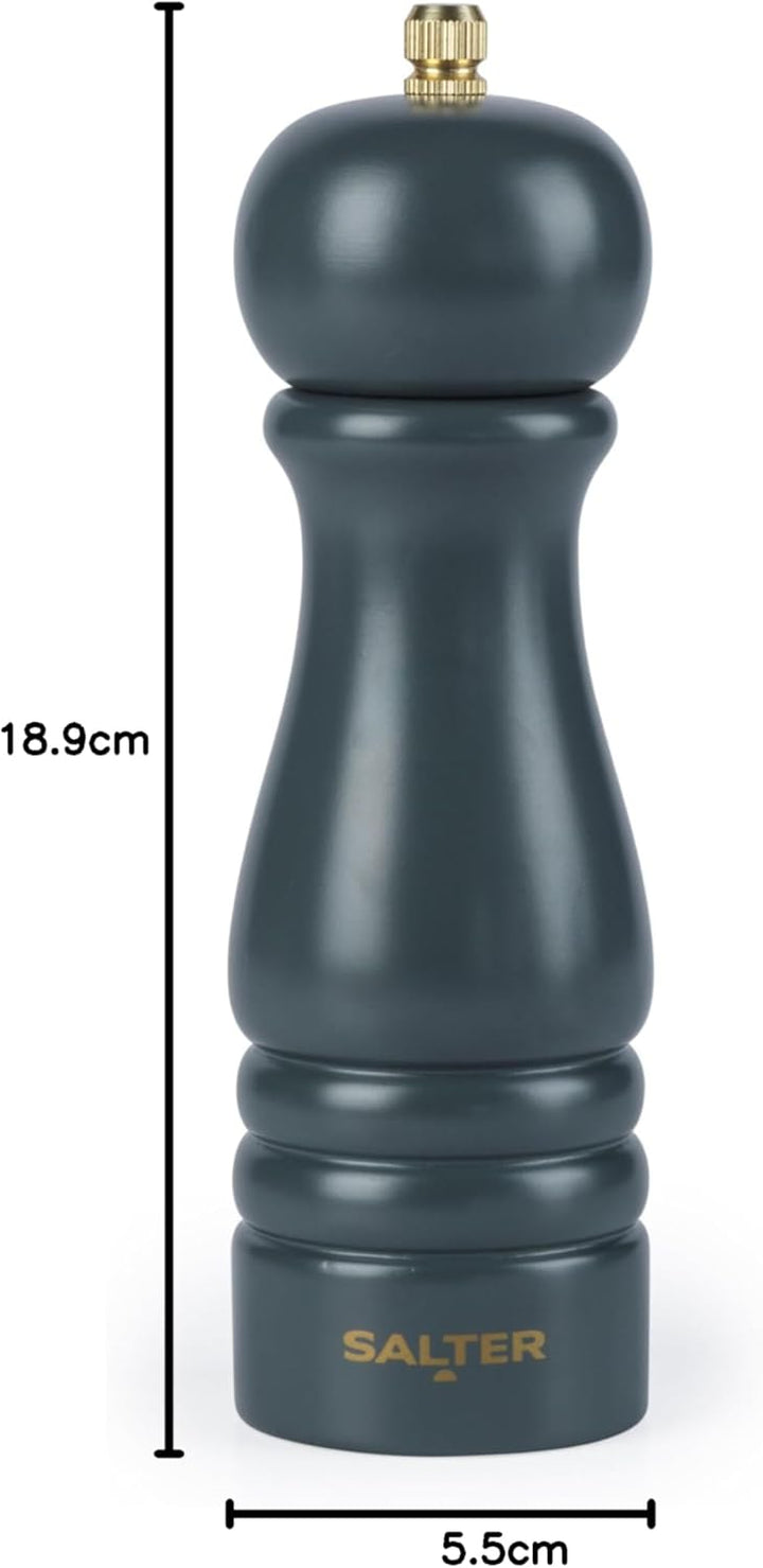 Salter Olea Salz- & Pfeffermühle – Universalmühle mit Keramikmahlwerk, durch Drehen mahlbar, einstel