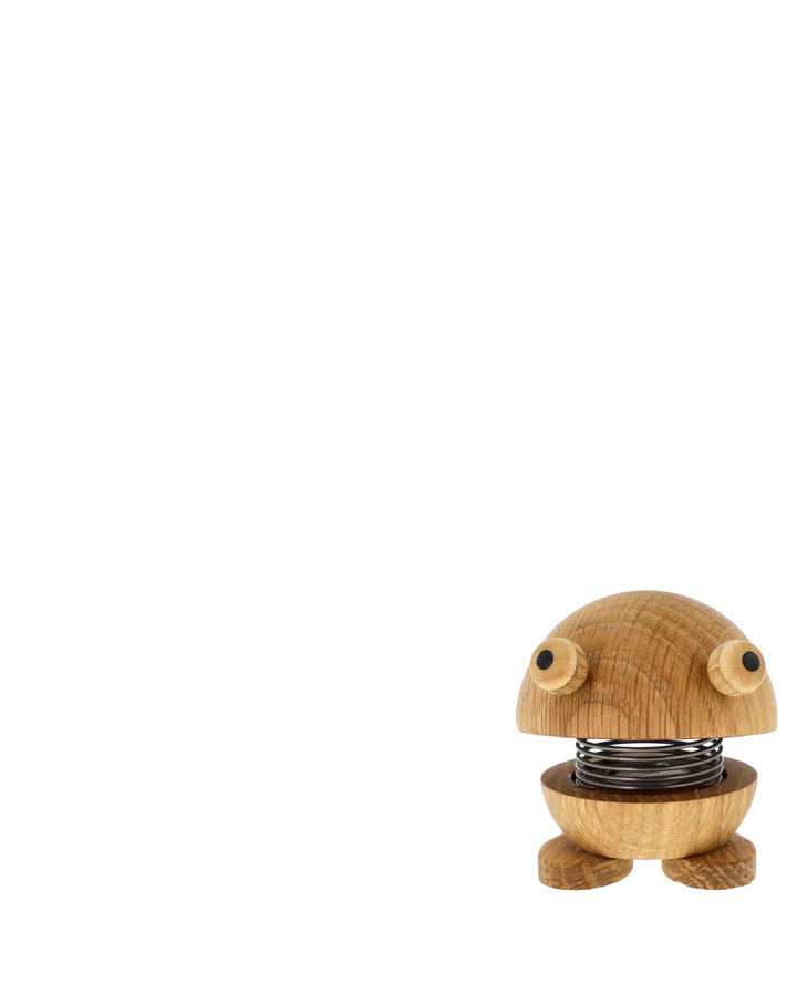 Hoptimist Tier, Frog, Holzdeko, Wackelfigur & Glücksbringer aus Holz, Skandinavisch, Deko Wohnzimmer