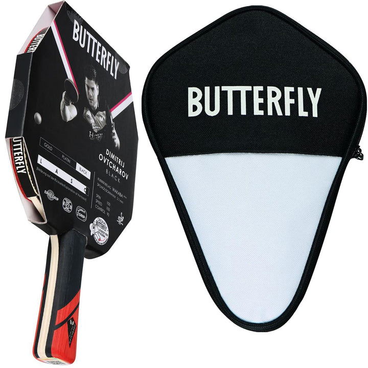 Butterfly® Dimitrij Ovtcharov Black Tischtennisschläger | Eva-Technologie | ITTF zertifizierter Waka