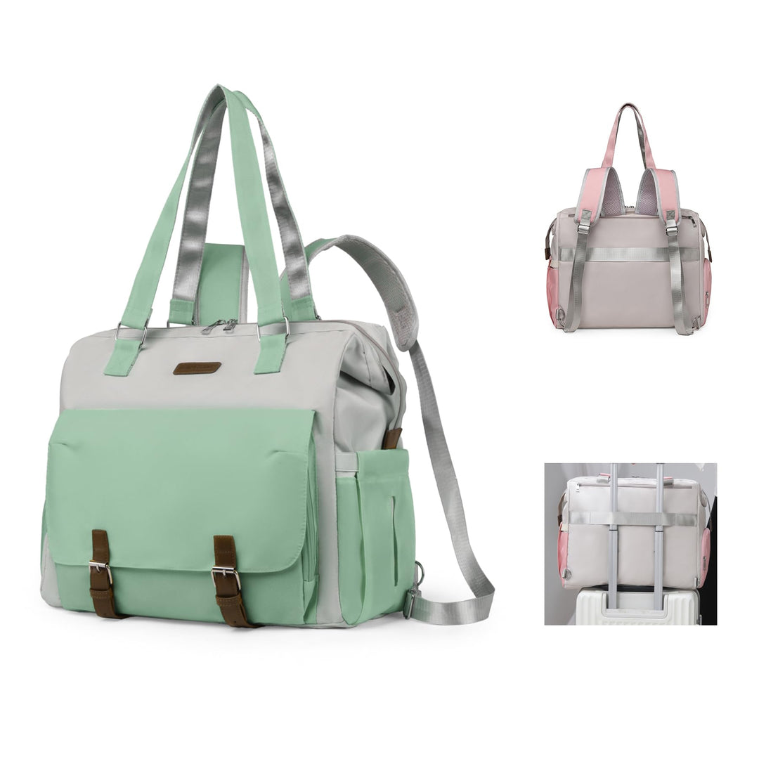 Baby Wickelrucksäcke Umhängetasche Wickeltasche Rucksack mit Wickelunterlage,Grosse Reisewindeltasch