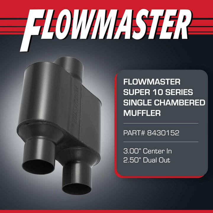 Flowmaster 8430152 7,6 cm (C)/2,5 Out(D) Super 10 409s Schalldämpfer