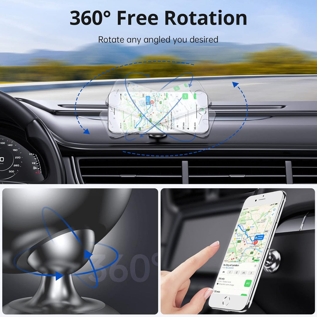 SYNCWIRE Magnetische Handyhalterung fürs Auto, Universelle Smartphone Handyhalter, Verstellbare KFZ-