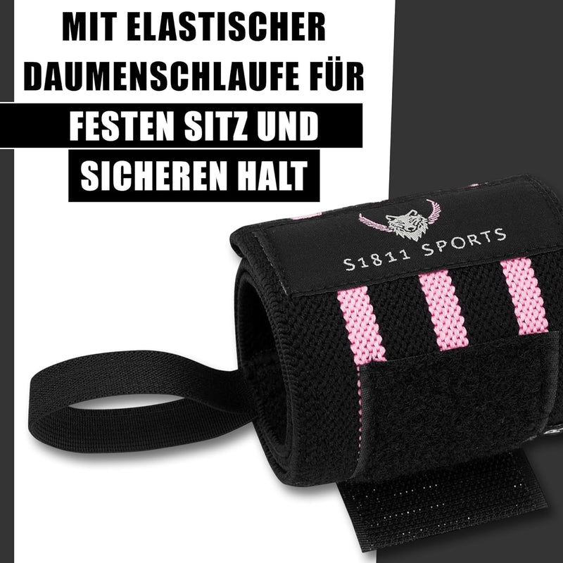 S1811 SPORTS Handgelenk Bandagen [Wrist Wraps] 45cm Handgelenkbandage für Fitness, Handgelenkstütze,