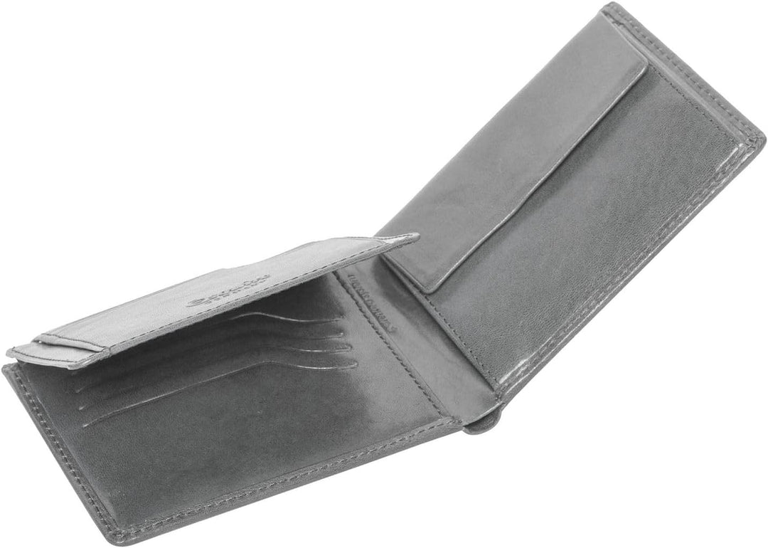Esquire Toscana Geldbörse II Leder 12,5 cm Schwarz, Schwarz