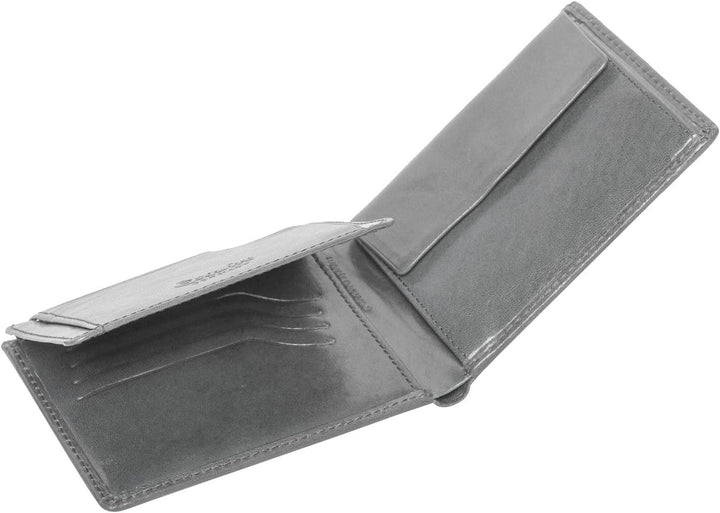 Esquire Toscana Geldbörse II Leder 12,5 cm Schwarz, Schwarz