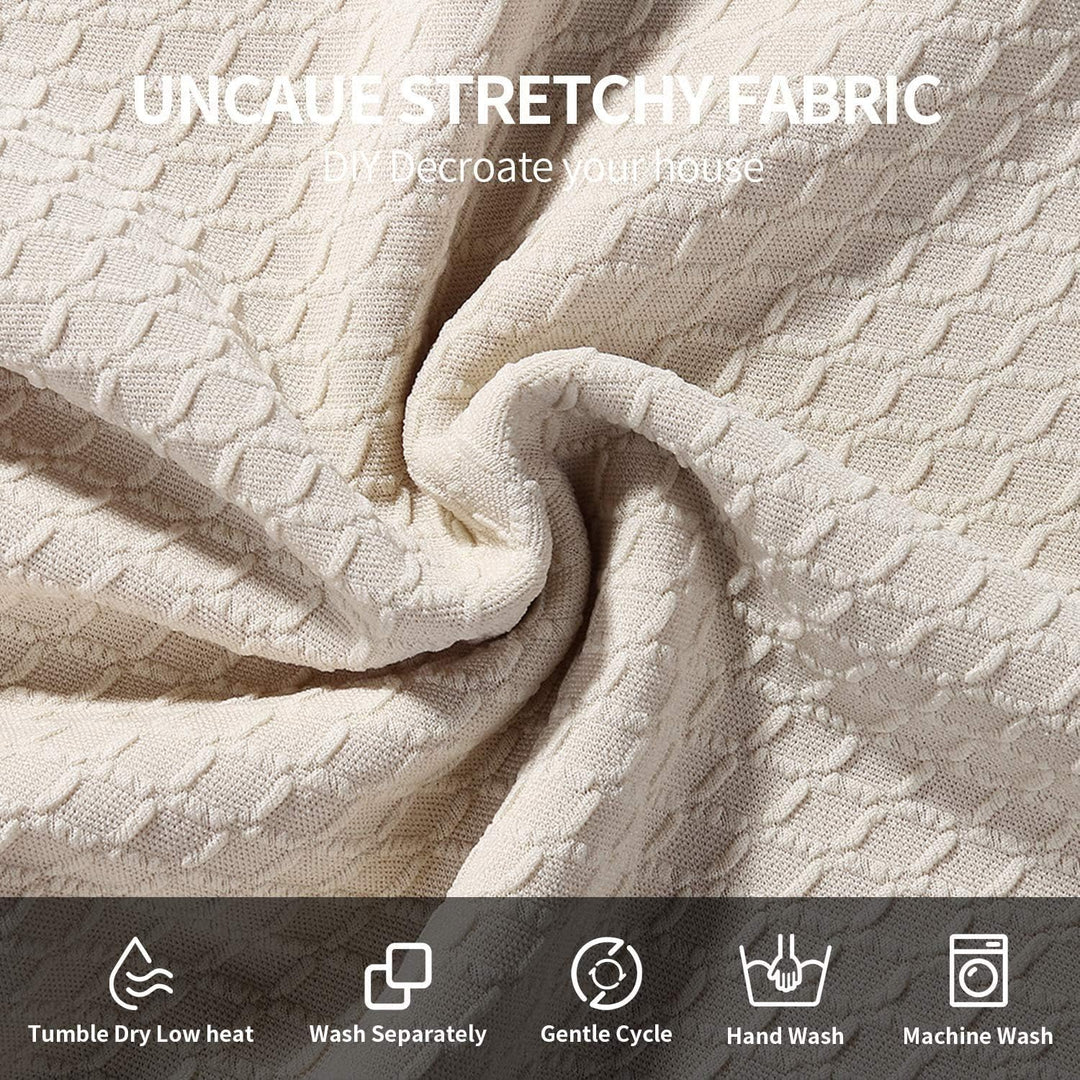 Homaxy Stretch Spandex Jacquard Esszimmerstuhl Sitzbezüge, herausnehmbarer waschbarer Anti-Staub Ess