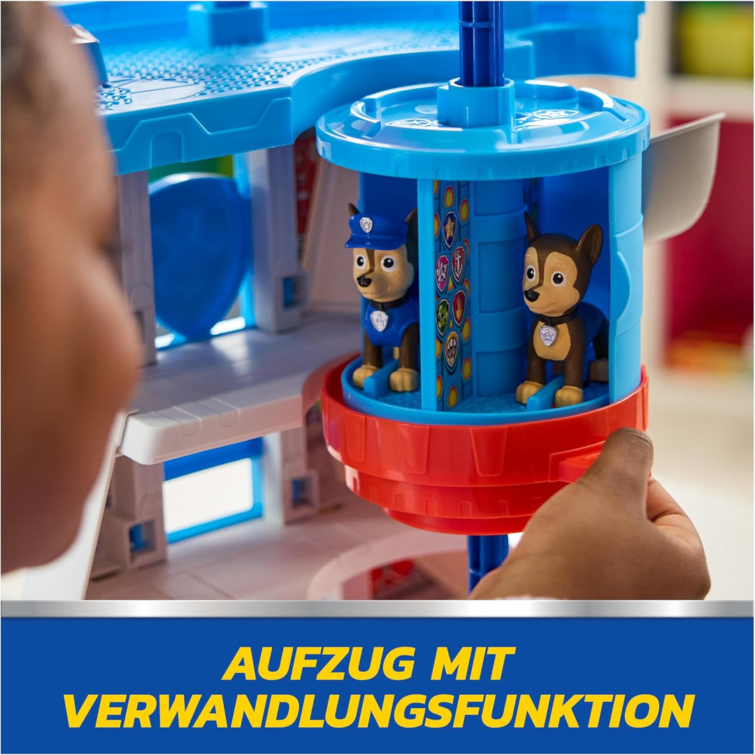 PAW PATROL - Lookout Tower (2025), über 50 cm hoch, Hauptquartier Spielset mit 1 Basis Polizei-Fahrz