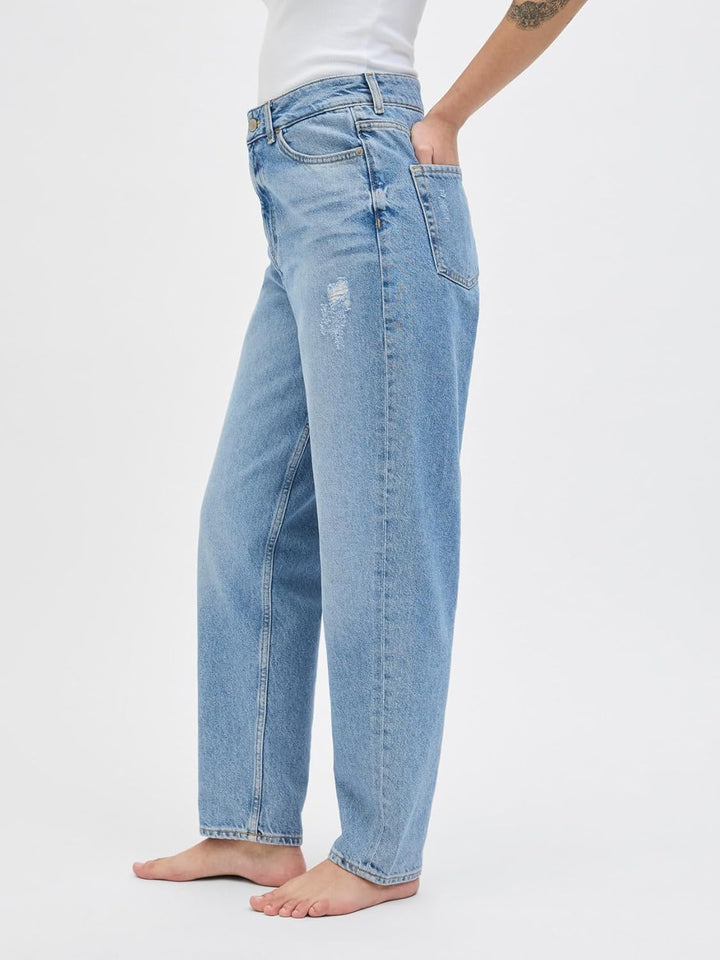 JACK & JONES Damen Hose 26W / 32L Medium Blue Denim, 26W / 32L Medium Blue Denim