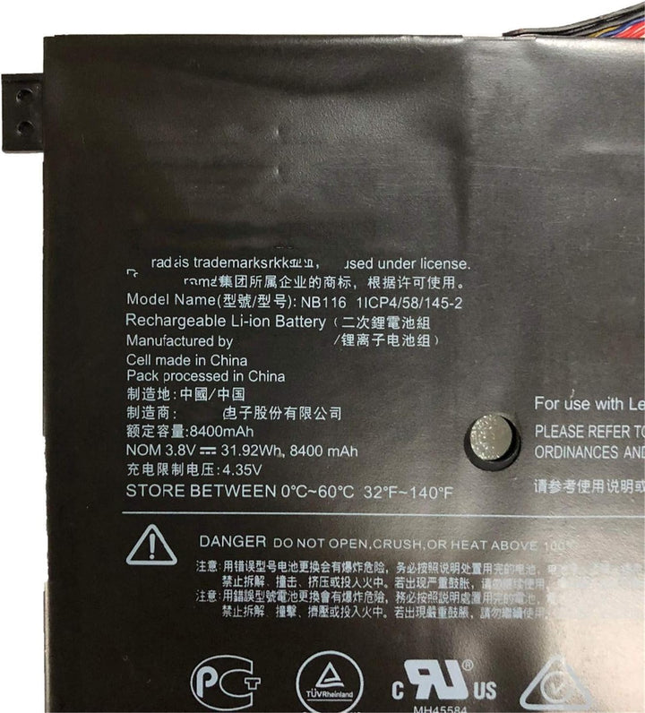 HUBEI NB116 5B10K37675 Austausch der Tablet-Batterie für Lenovo IdeaPad 100S 100S-11IBY 80R2 100S-80