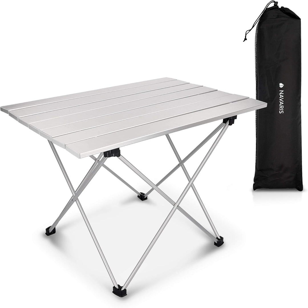 Navaris Campingtisch Camping Klapptisch Ultraleicht - 55,7x40,5x38,5cm Alu Tisch Balkon klappbar - B