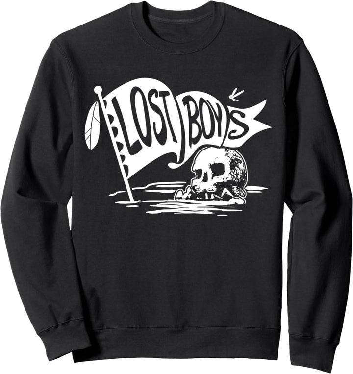 Disney Peter Pan Skull Rock Lost Boys Flag Sweatshirt