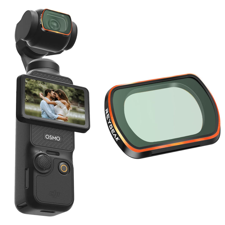 REYGEAK Black Mist Diffusion Filter für DJI Osmo Pocket 3，Schwarze Leichter Diffusionsfilter ，Verträ